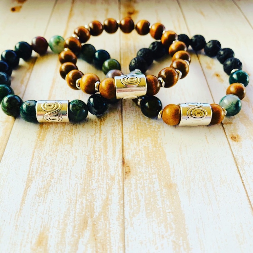 Boho Bracelet Stack Essential Oil Diffuser Stack - Picture 5 of 8